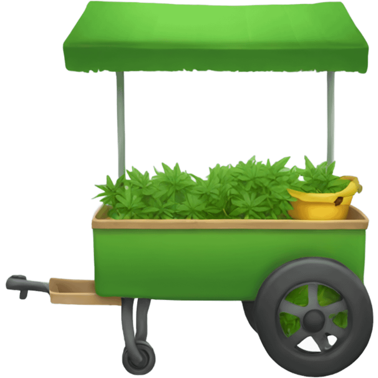 Weed cart  emoji