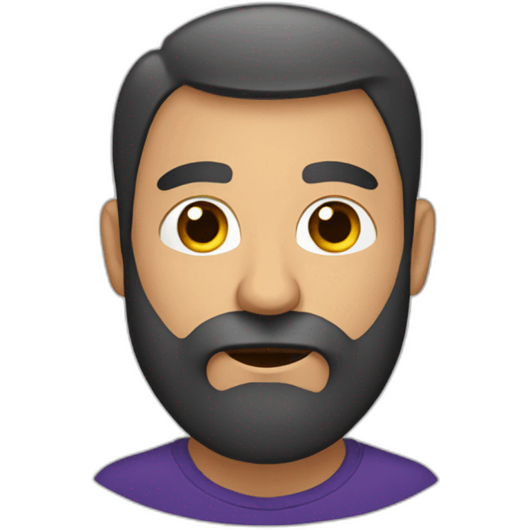 Armenian man with round face anf big beard emoji