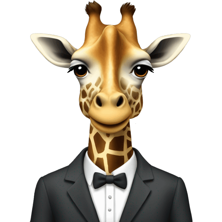 Giraffe in suits  emoji