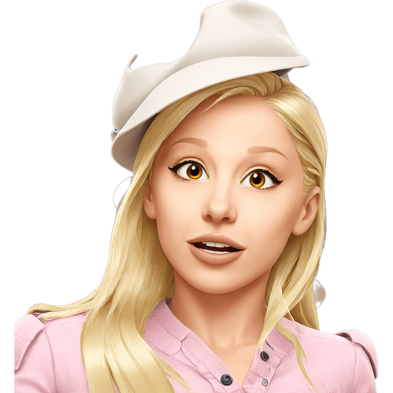 blonde girl with hat emoji