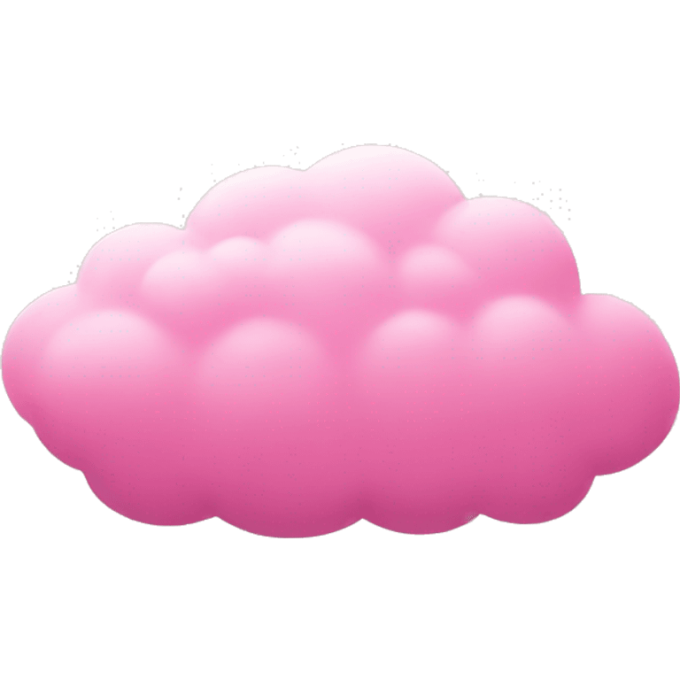 Pink cloud emoji