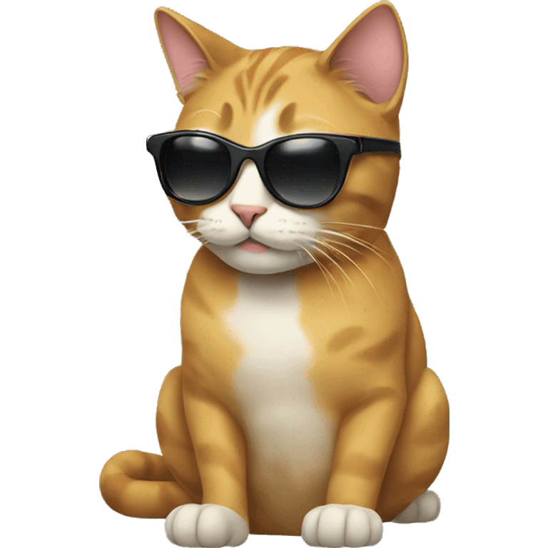 Cat with sunglasses emoji