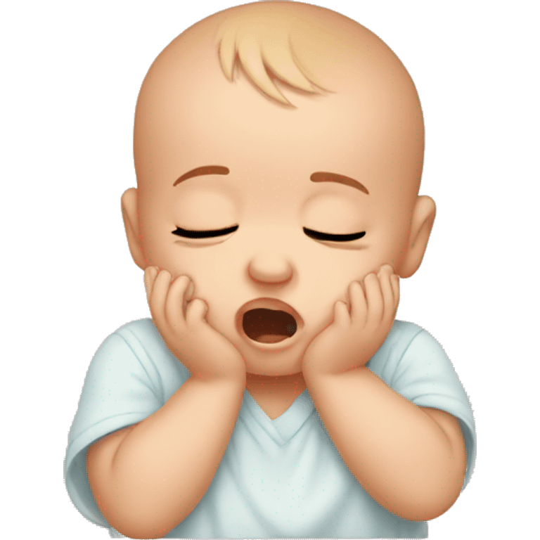 Crying baby emoji