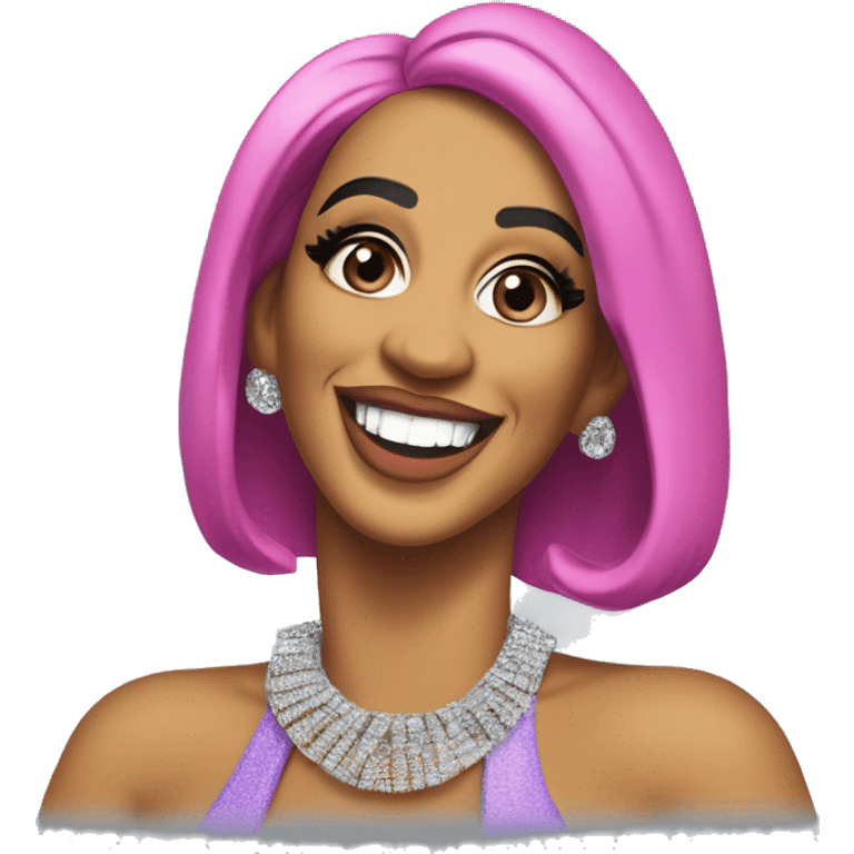 Iconic-style Candid Likeness Cardi B:

A vibrant personality in flashy outfits, big smile, and expressive gestures. Known for her unfiltered energy and bold charisma, she lights up every room with humor and flair. emoji