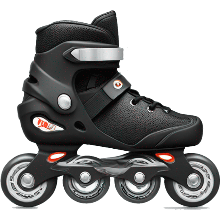 a black rollerblade inline skate, the model called "TWISTER XT" emoji