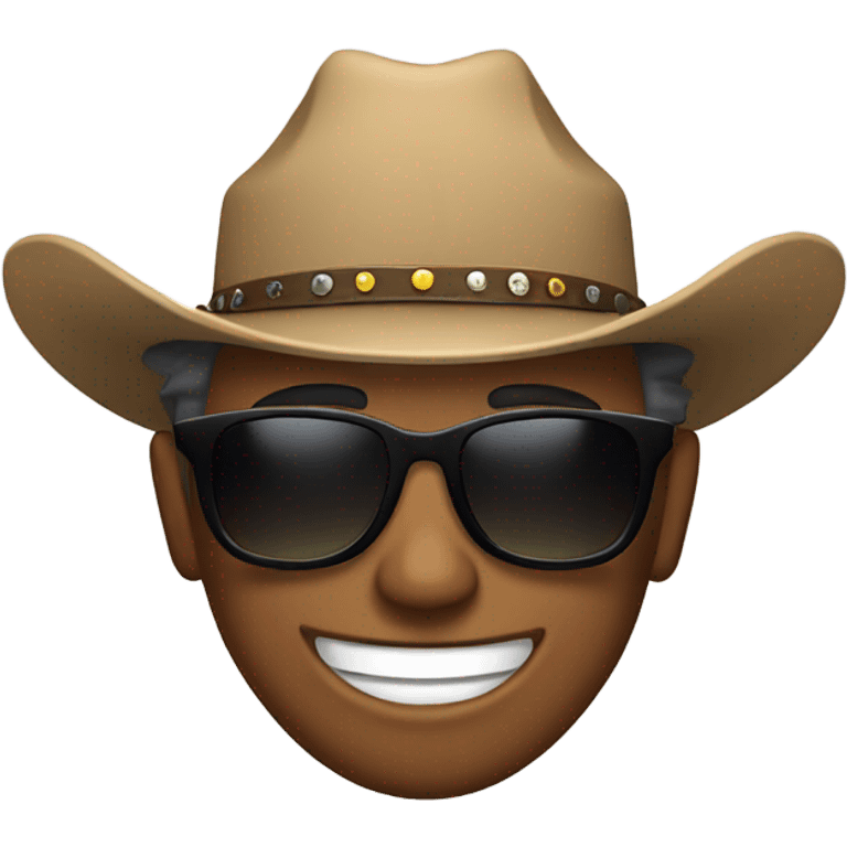 cowboy smiling with sunglasses emoji