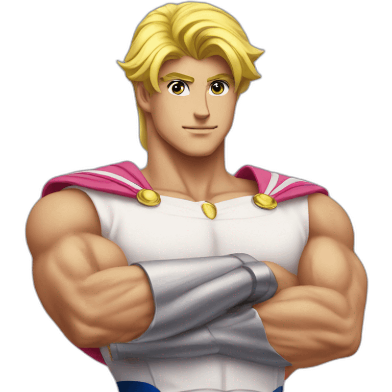 Muscular sailor moon emoji