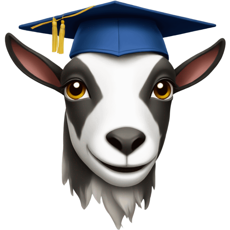 goat with graduation hat emoji