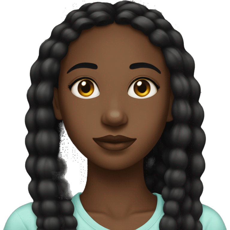 black girl aesthetic emoji