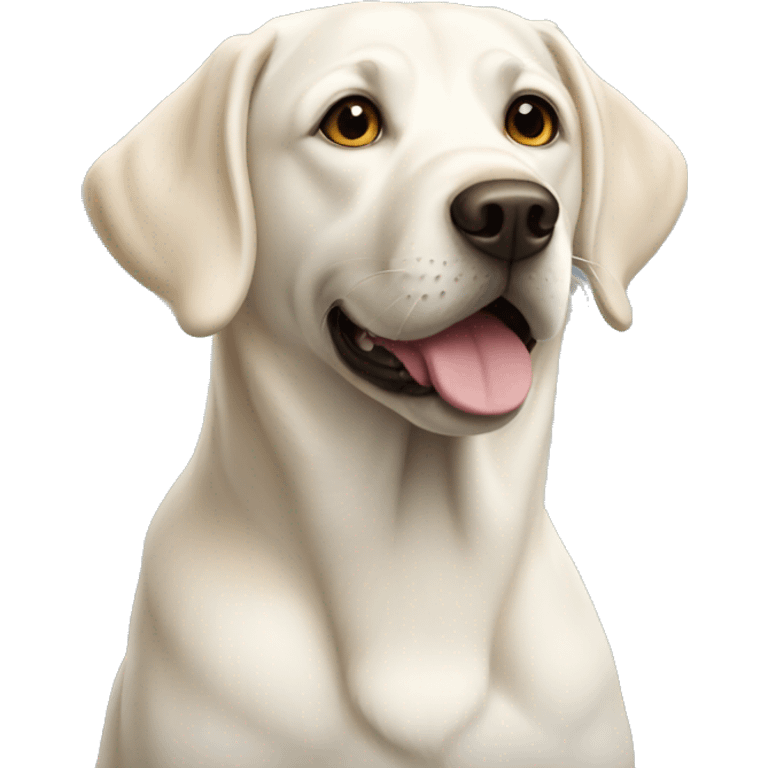 White Labrador dog  emoji