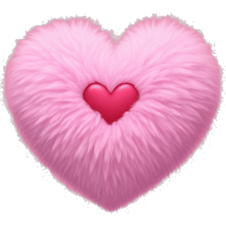 pink fluffy heart emoji