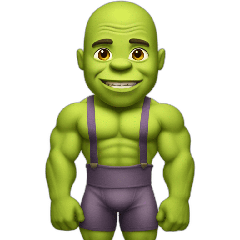 shrek-bodybuilder emoji