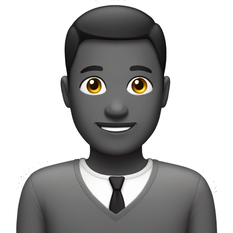 black and grey image holder emoji