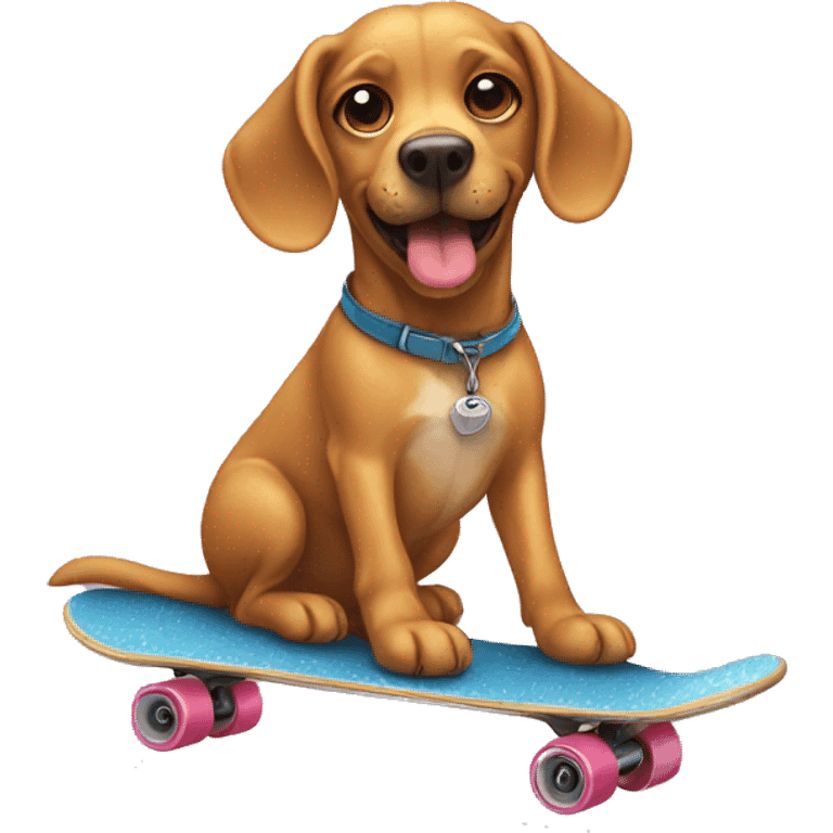 Dog and skate emoji