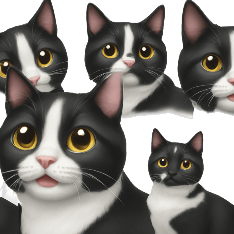 tuxedo cat emoji