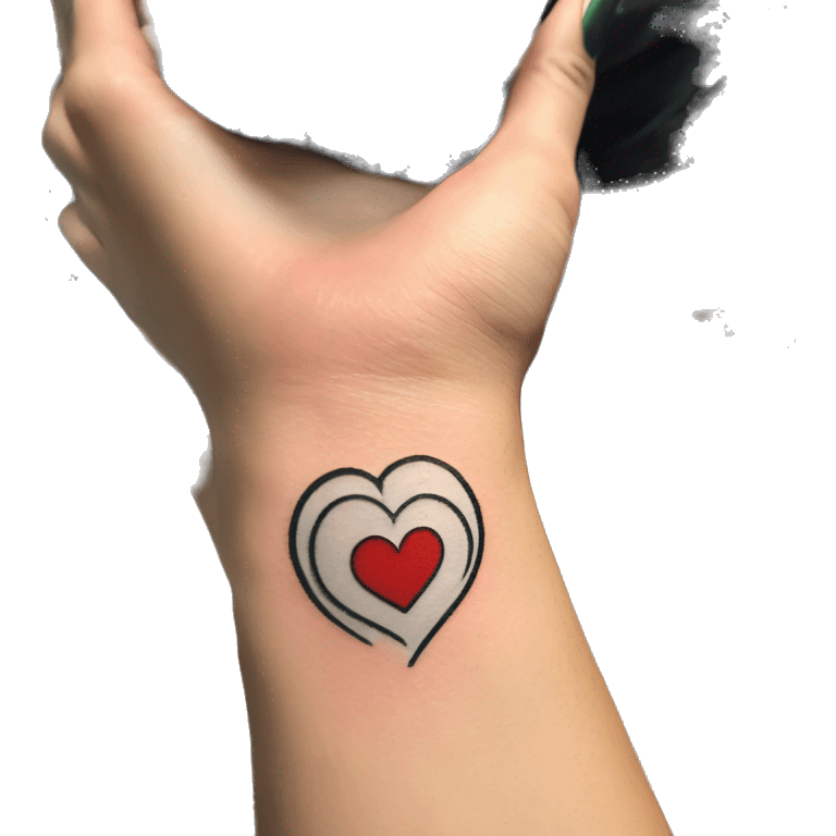 I love you tattoo on female cheat emoji