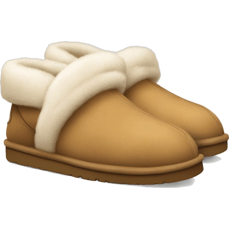 Pair of house shoes ugg  emoji