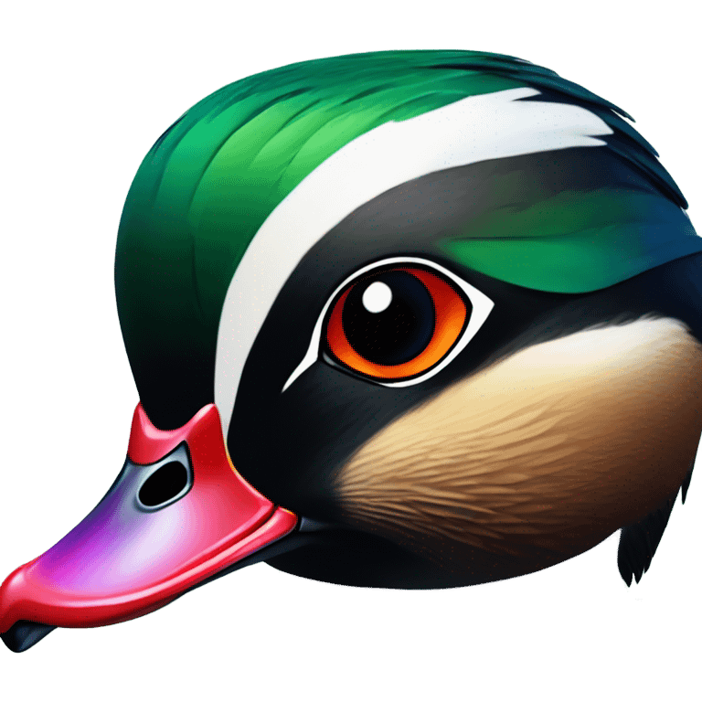 Wood duck drake  emoji