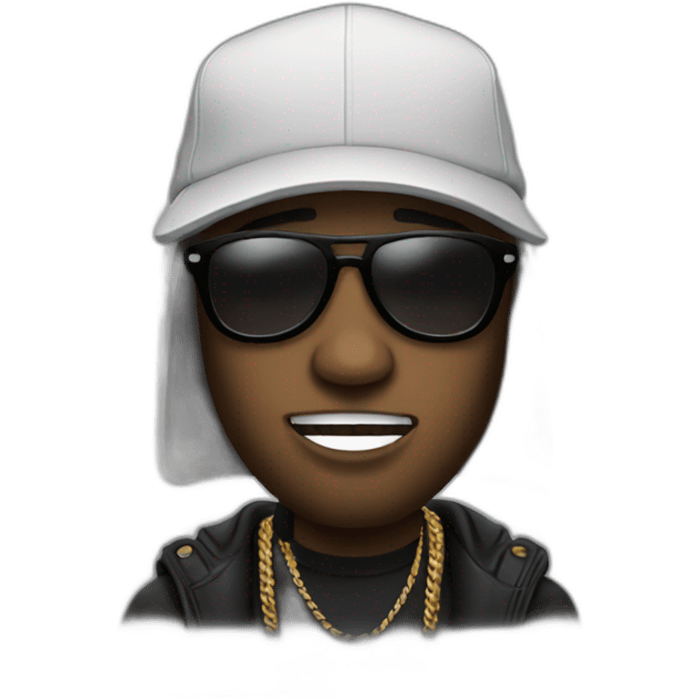 rapper with micropone emoji