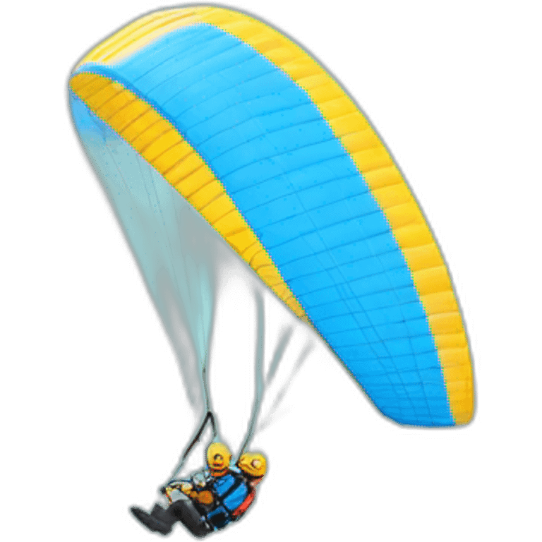 parapente freestyle en infinity tumbling voile blanche et bleu emoji