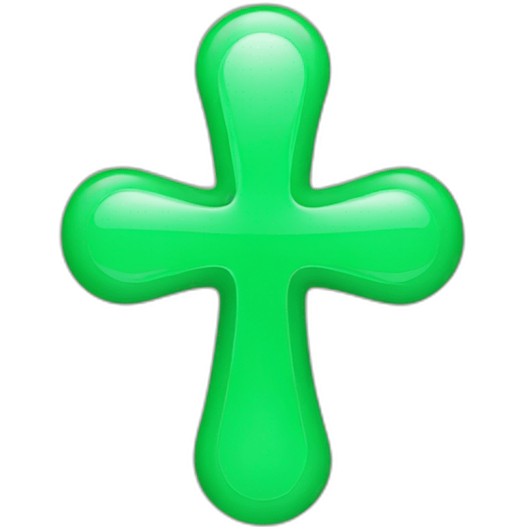 circle cross green pharmacy emoji