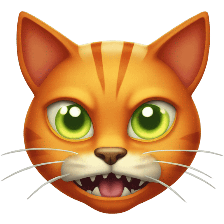 Orange demon cat emoji