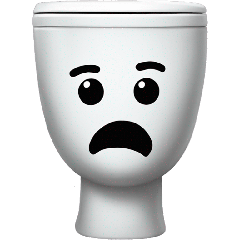 toilet with face emoji