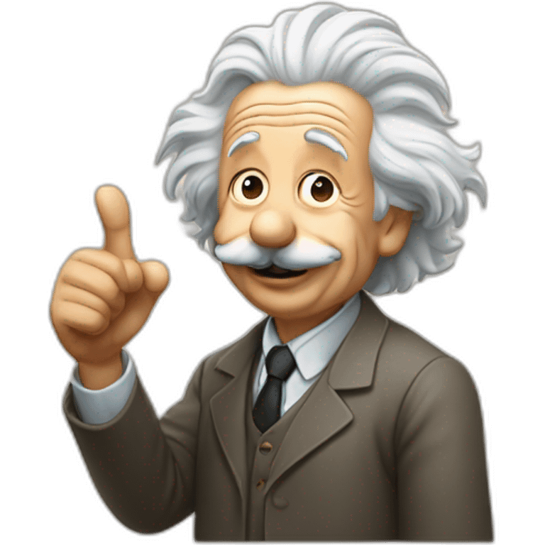 Albert Einstein thumbs up emoji