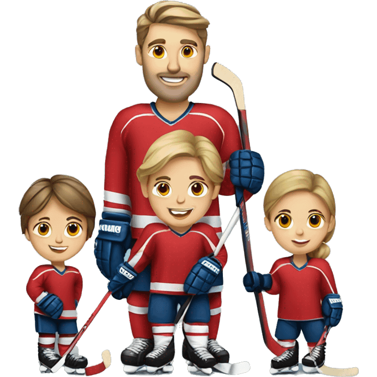 Hockey family  emoji