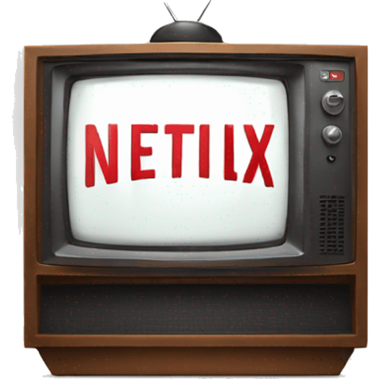 television with netflix logo emoji