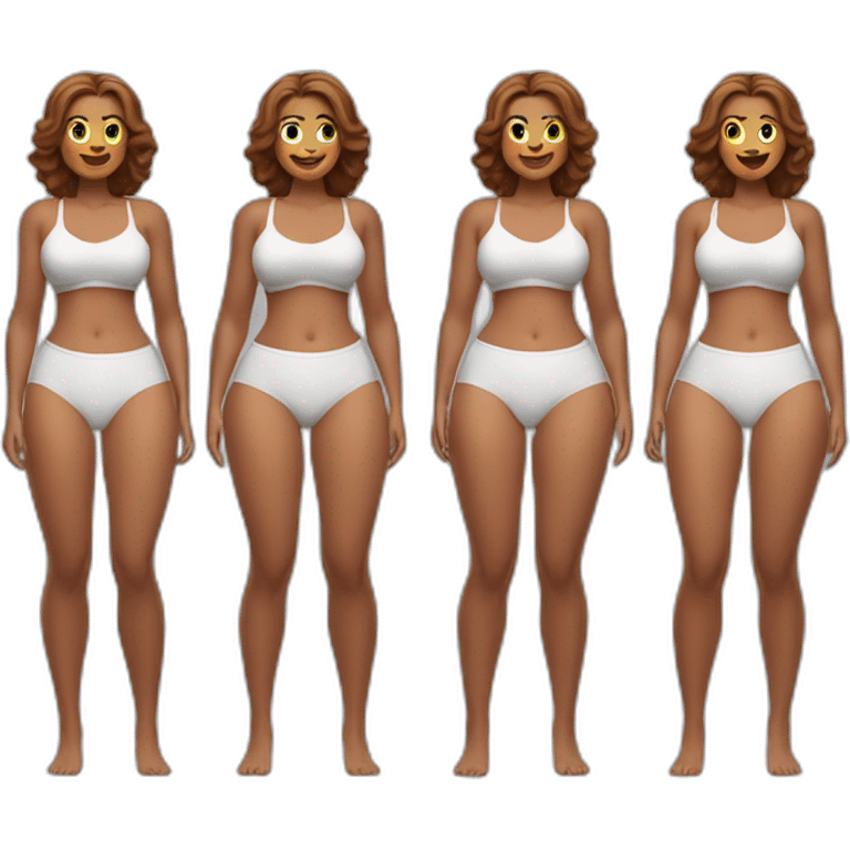 Curvy beauty both sides emoji