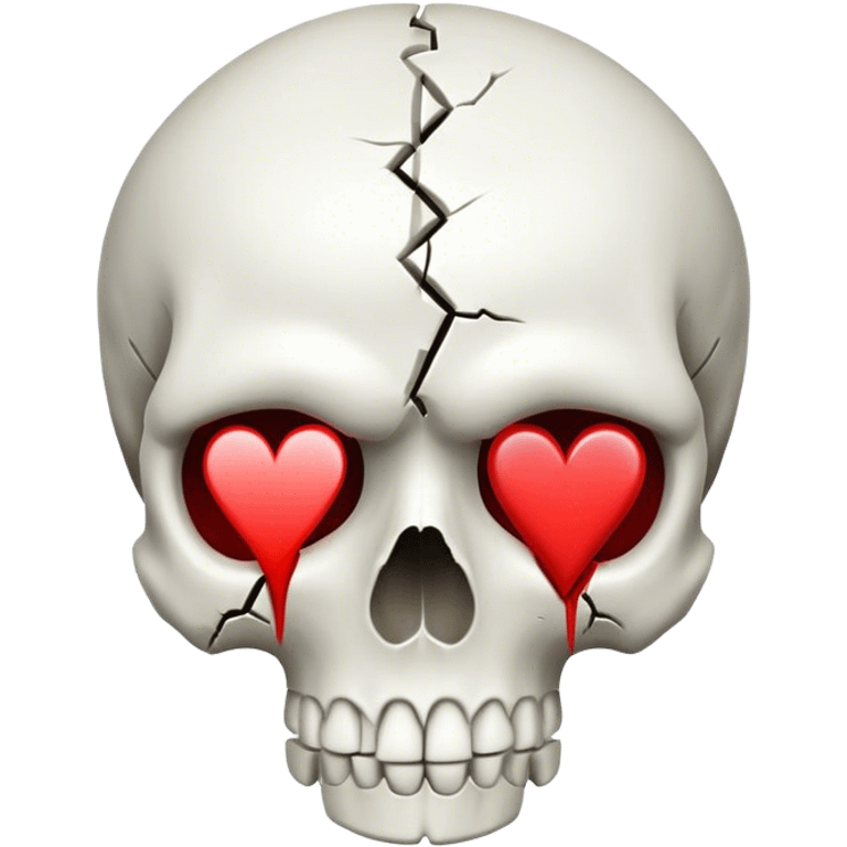 broken heart skull  emoji