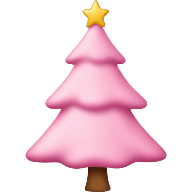 Light Pink Christmas tree emoji