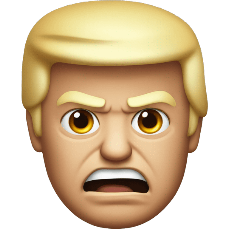 Angry Donald trump emoji