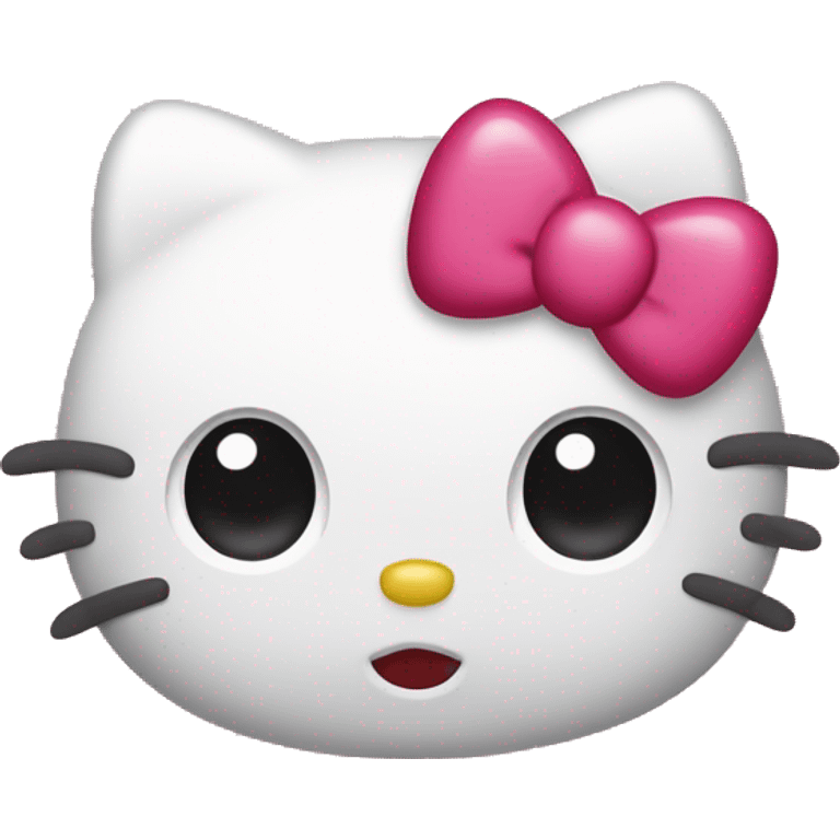 Hello kitty, with hearts as eyes  emoji