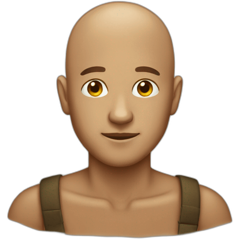 deer man shaved head emoji