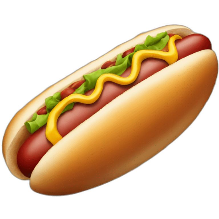 Hotdog playing football emoji