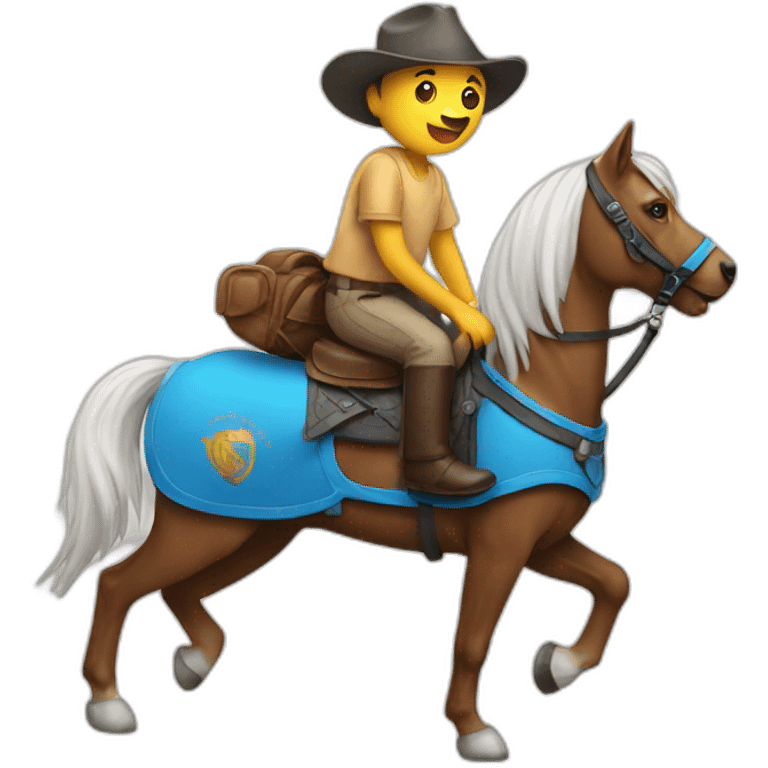 Un Chien sur un cheval emoji