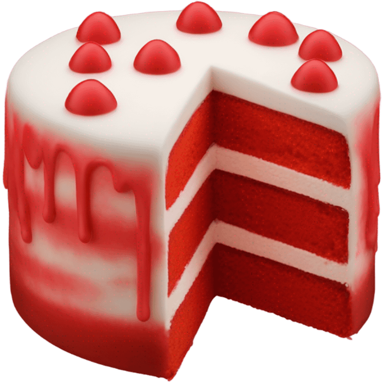 Red cake emoji