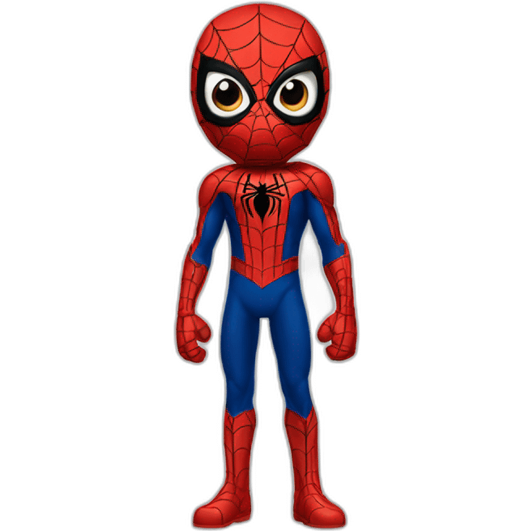 Spider man avec une armure emoji