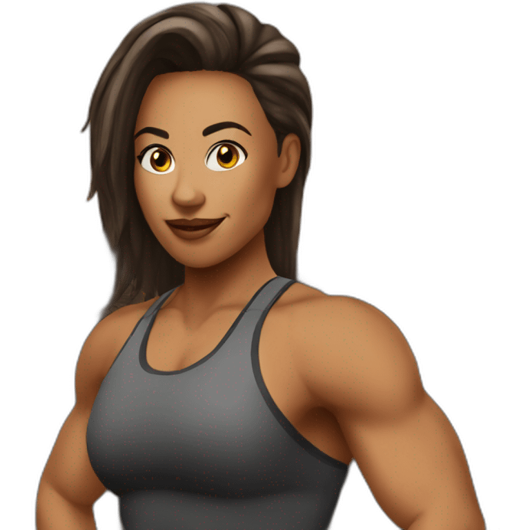 female fitness trainer emoji