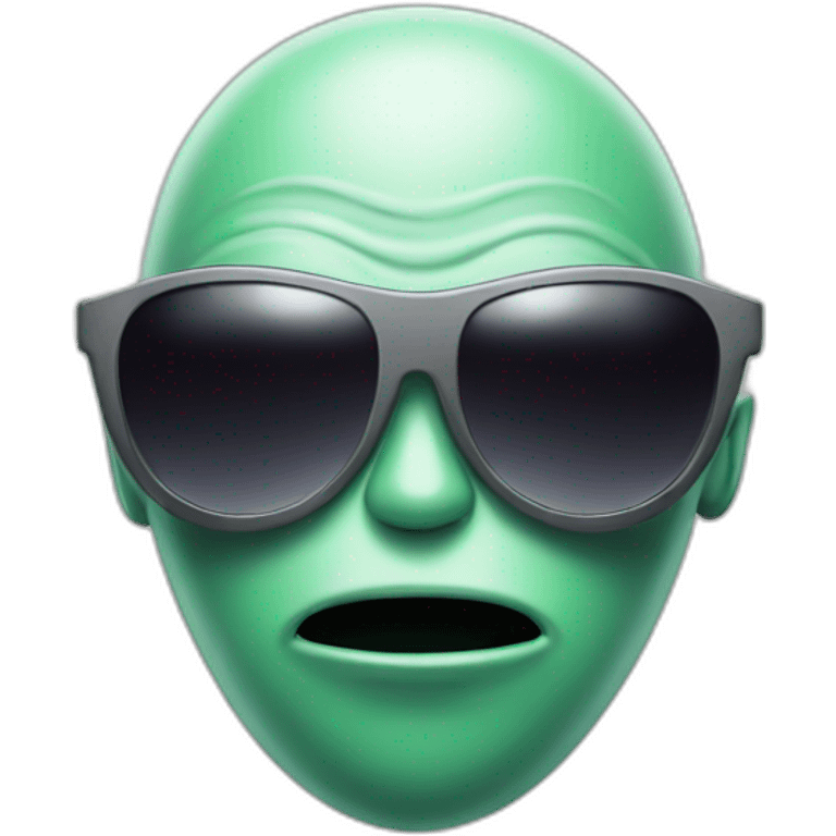 Alien with sunglasses emoji