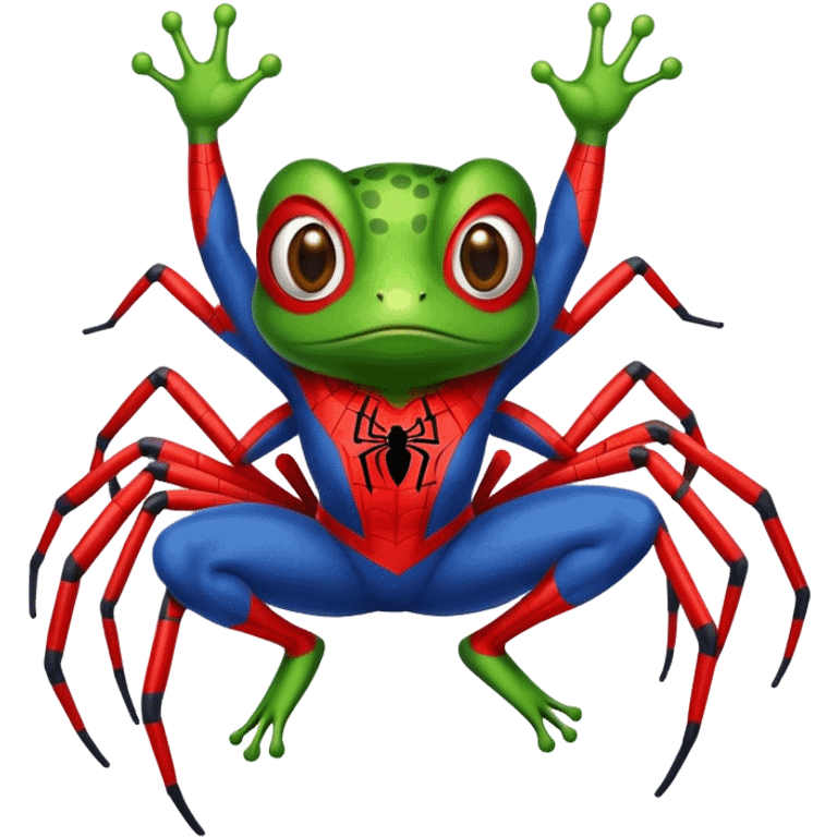 A frog in a spider-man costume *Old Emoji* emoji