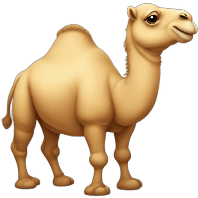 Cute little chubby Camel emoji