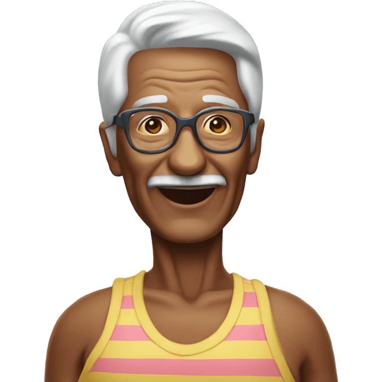 80 year old pool party emoji