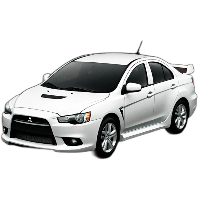 Mitsubishi Lancer x emoji