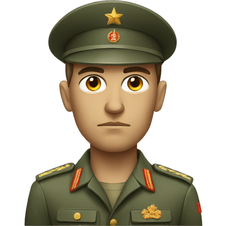 ussr soldier serious  emoji