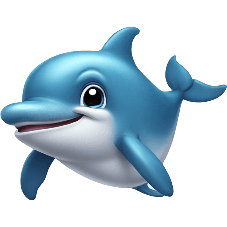 Cute dolphin emoji