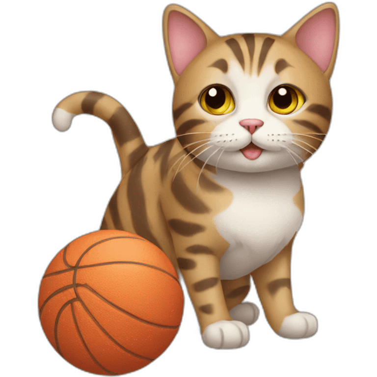 cat with ball emoji