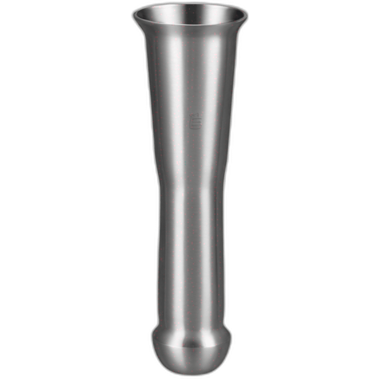 Stainless steel cocktail jigger emoji